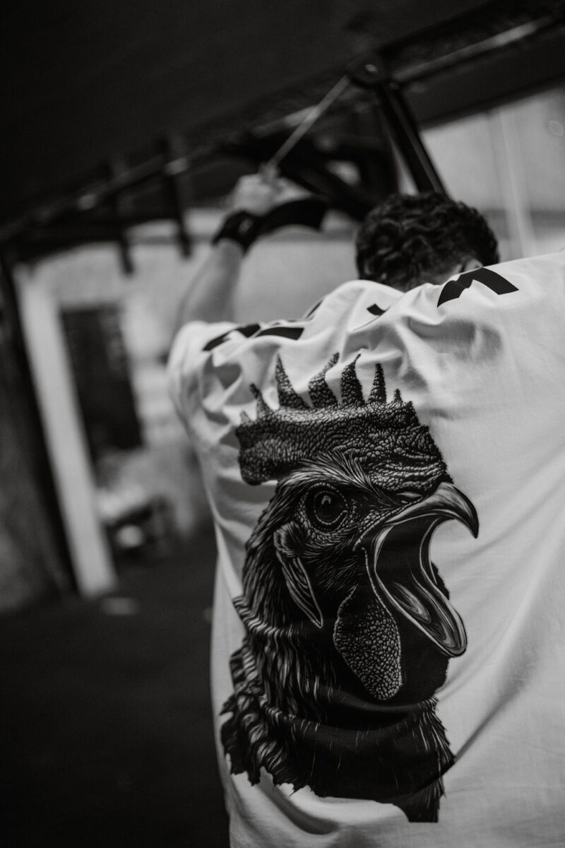 Oversize Heavy T-Shirt White Rooster