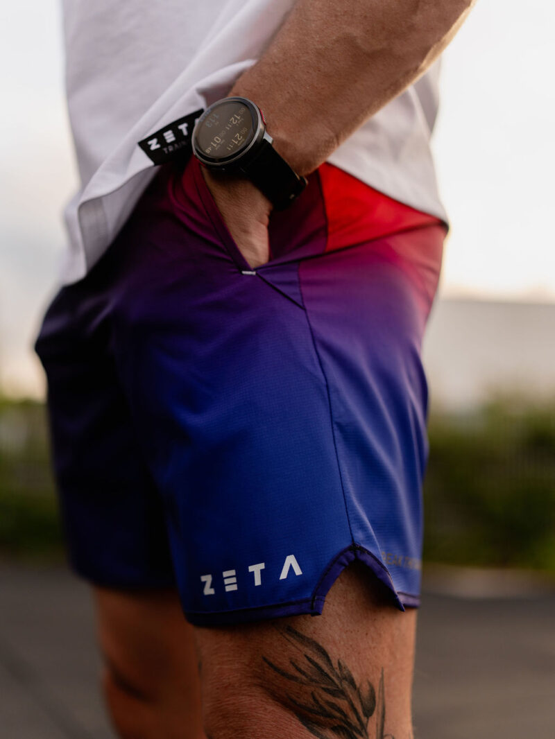 Rx Tech Shorts Gradient + Metallic White
