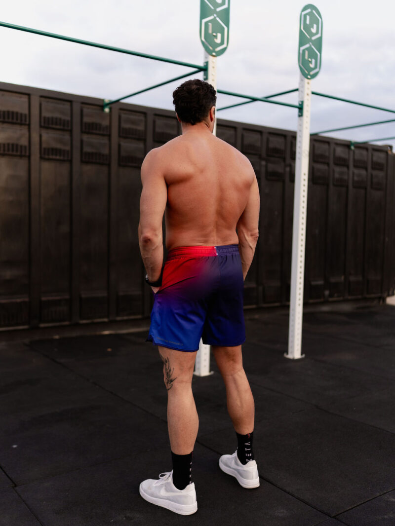 Rx Tech Shorts Gradient + Metallic White