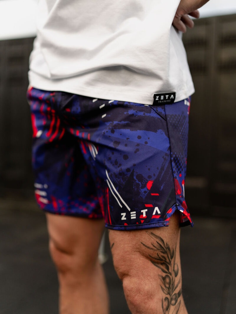 Rx Tech Shorts Tricolor + Metal White