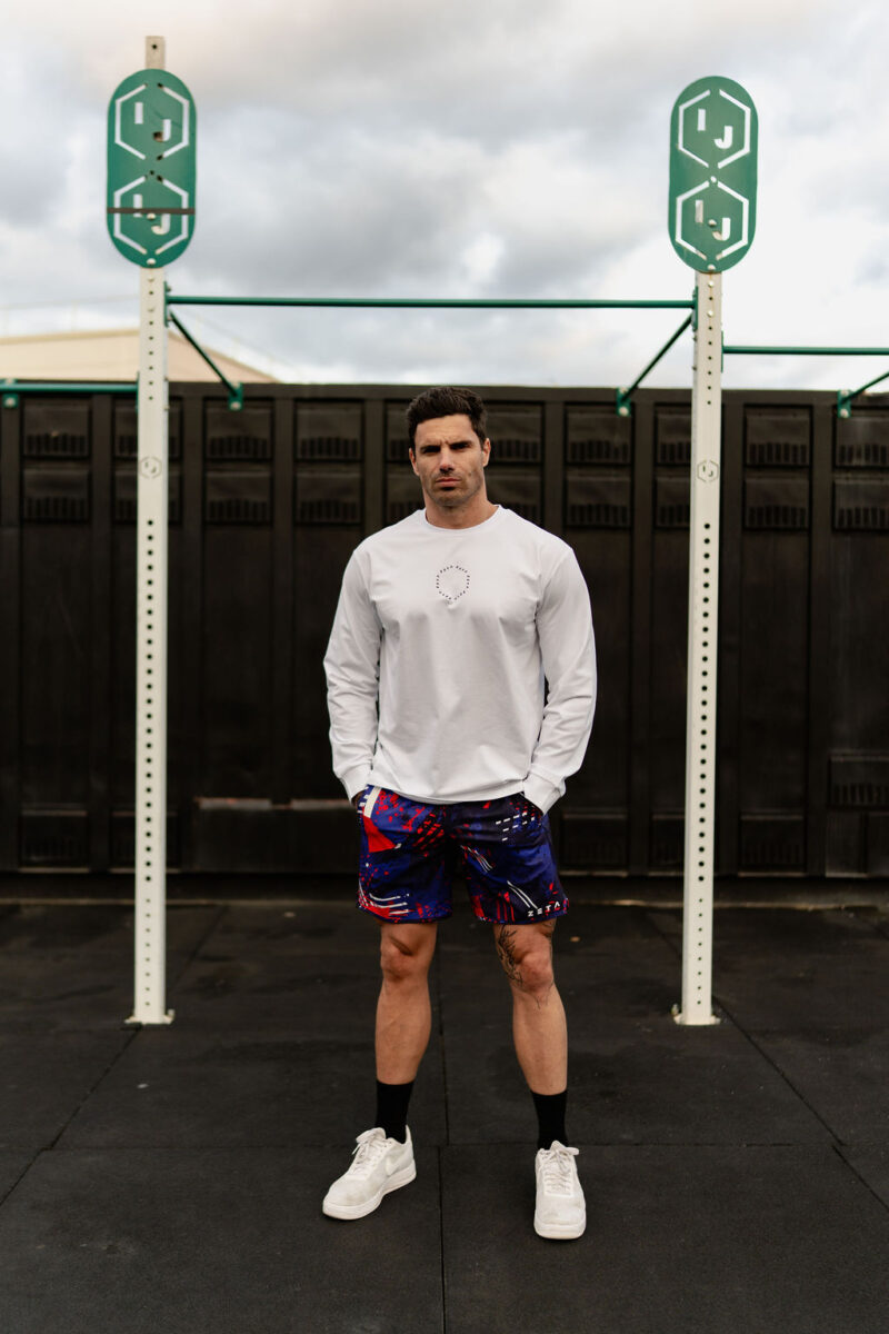 Long Sleeve T-Shirt White FTD Vitruvian