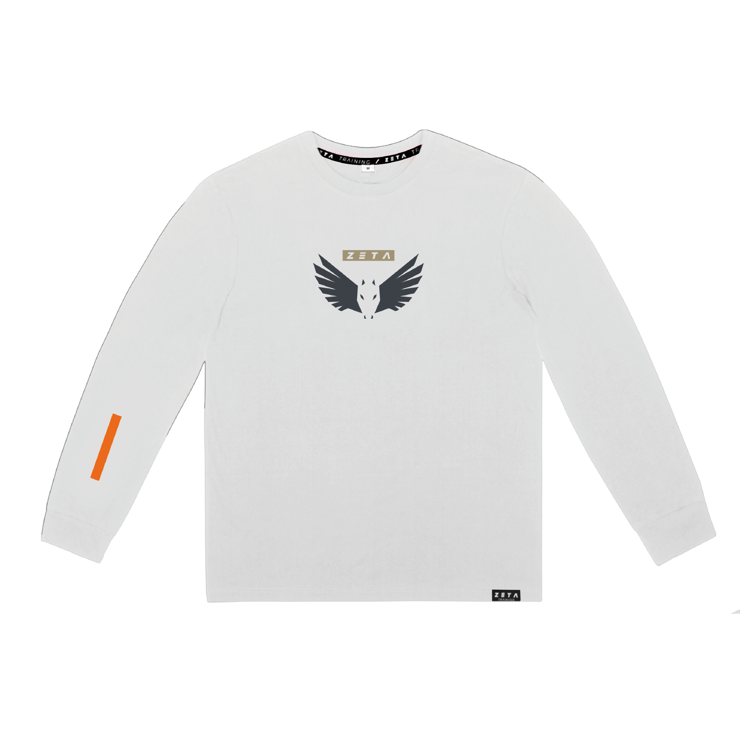 Long Sleeve T-Shirt White Pegasus Shield
