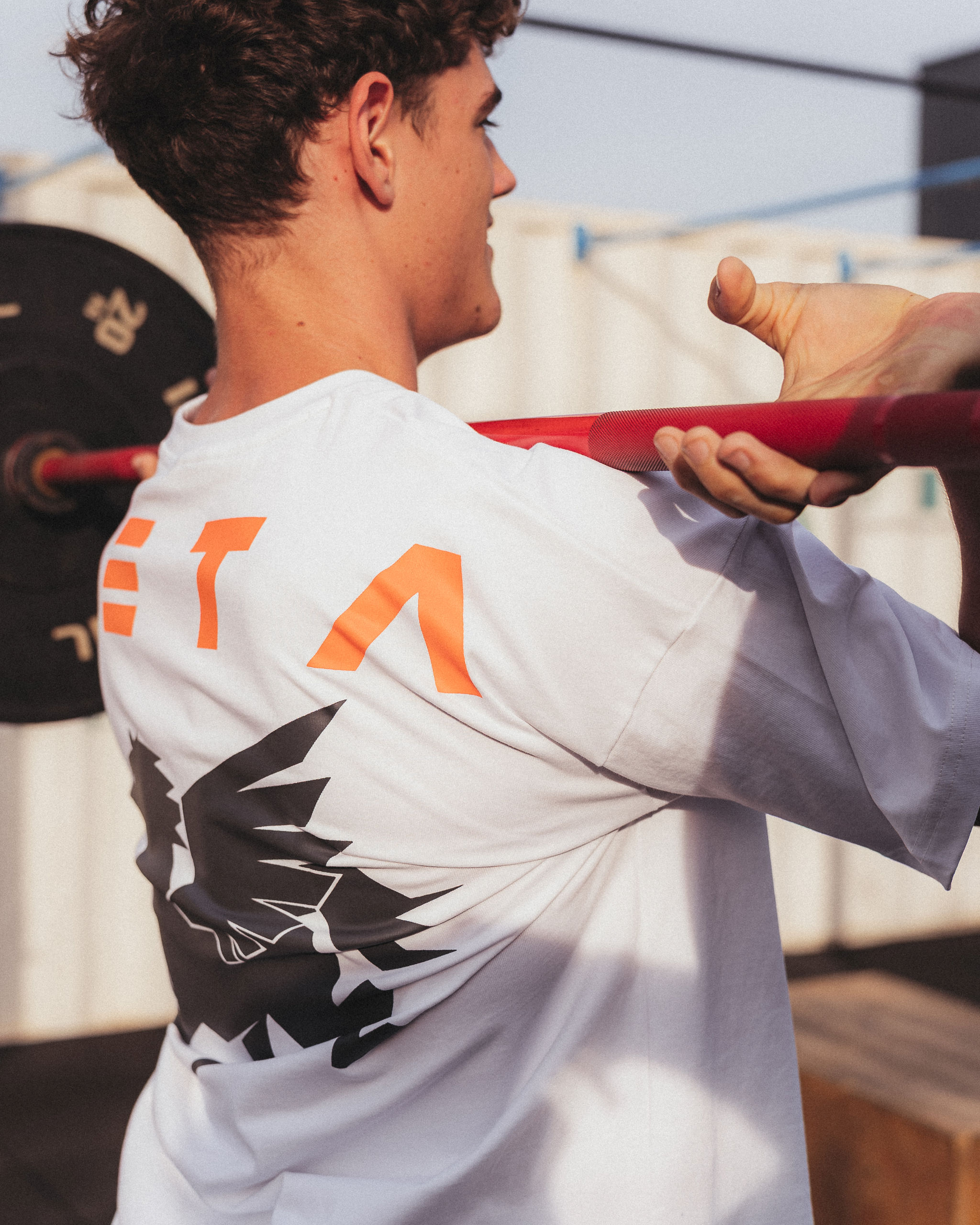 Oversize Heavy T-Shirt White Pegasus Shield