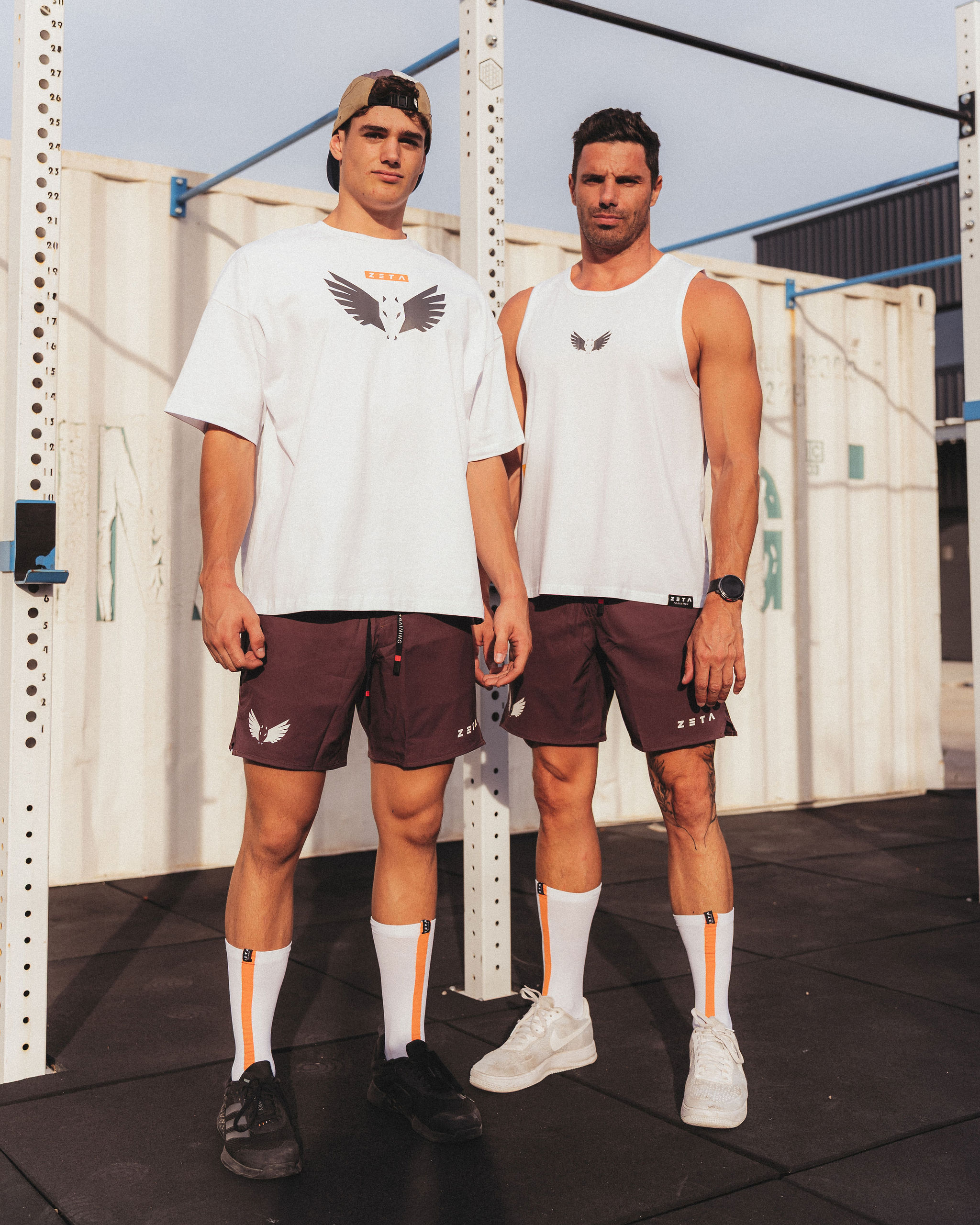 Oversize Heavy T-Shirt White Pegasus Shield