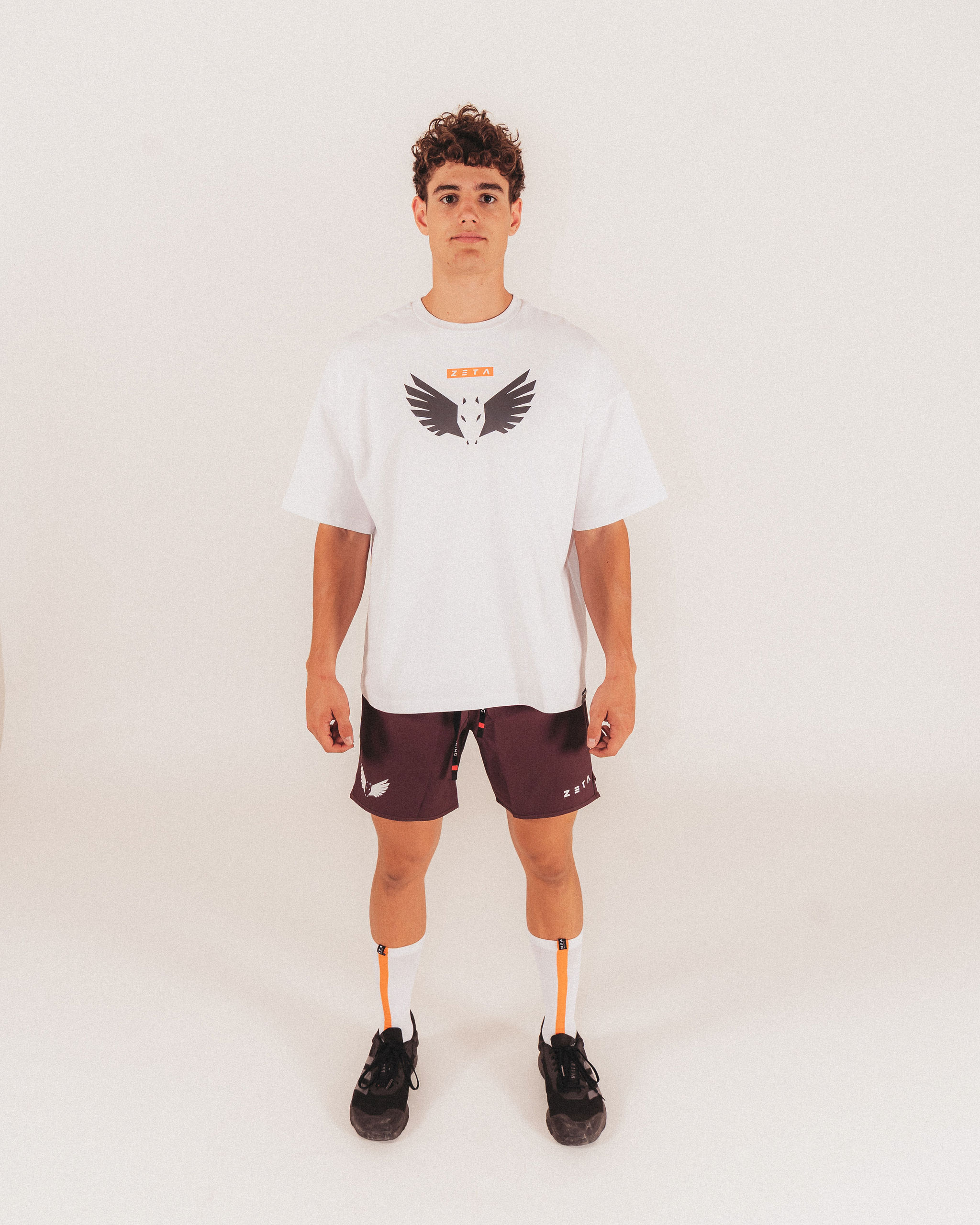 Oversize Heavy T-Shirt White Pegasus Shield
