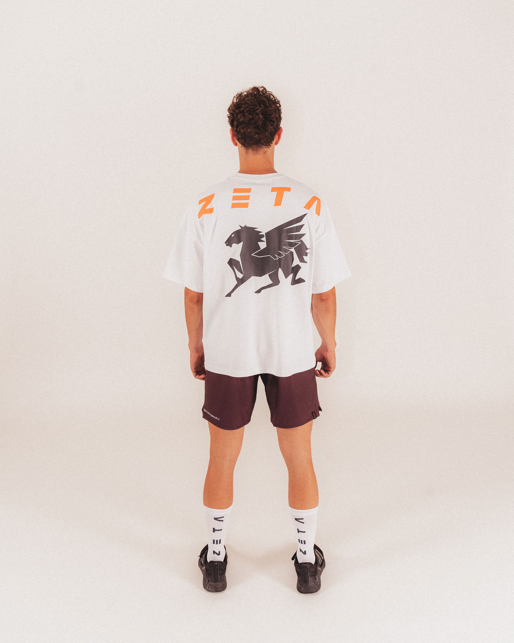 Oversize Heavy T-Shirt White Pegasus Shield