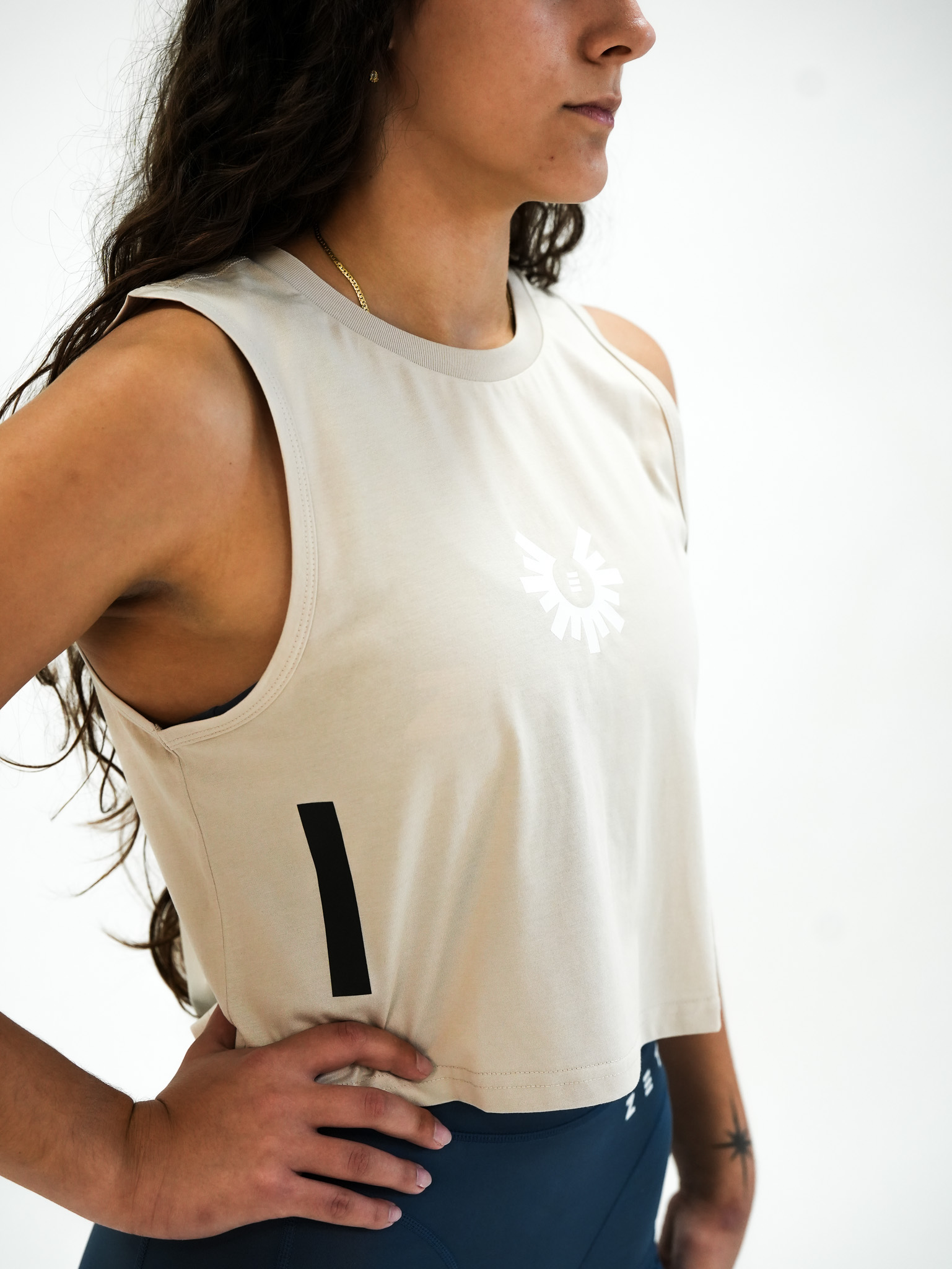 Woman Muscle Crop Sacred Sands