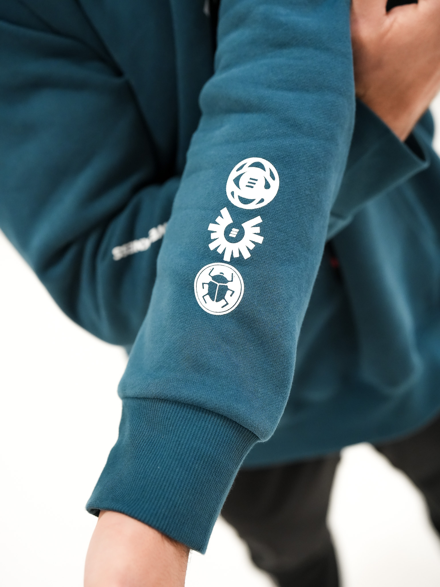 Oversize Hoodie Nile Blue