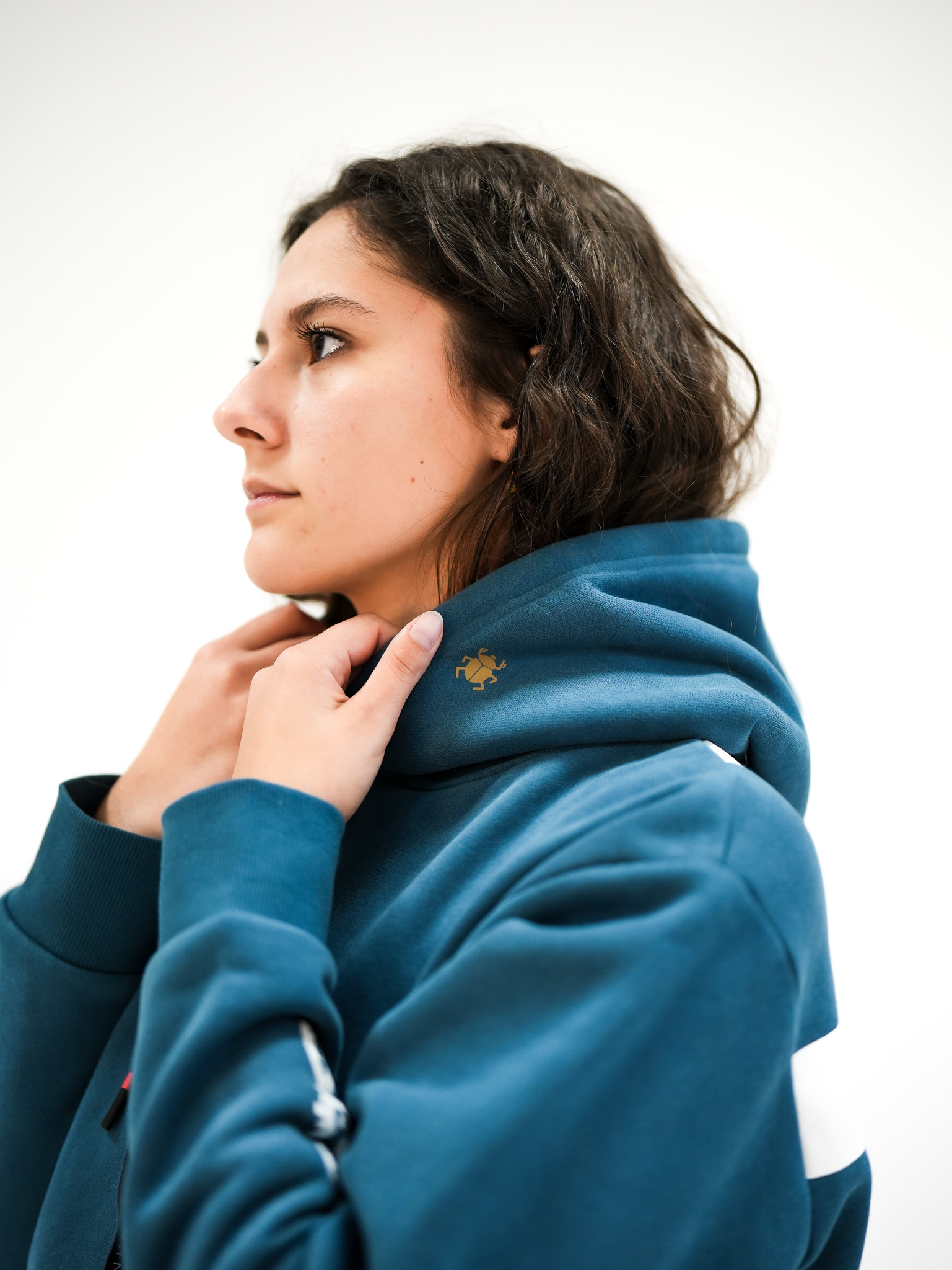 Oversize Hoodie Nile Blue