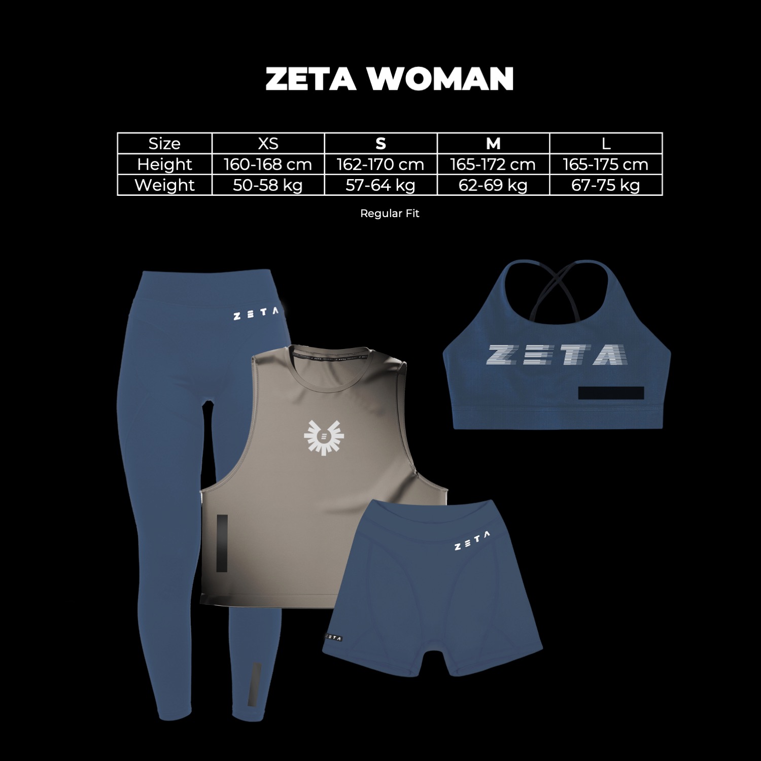 Cassiopeiae Rx Long Tights Obsidian Blue