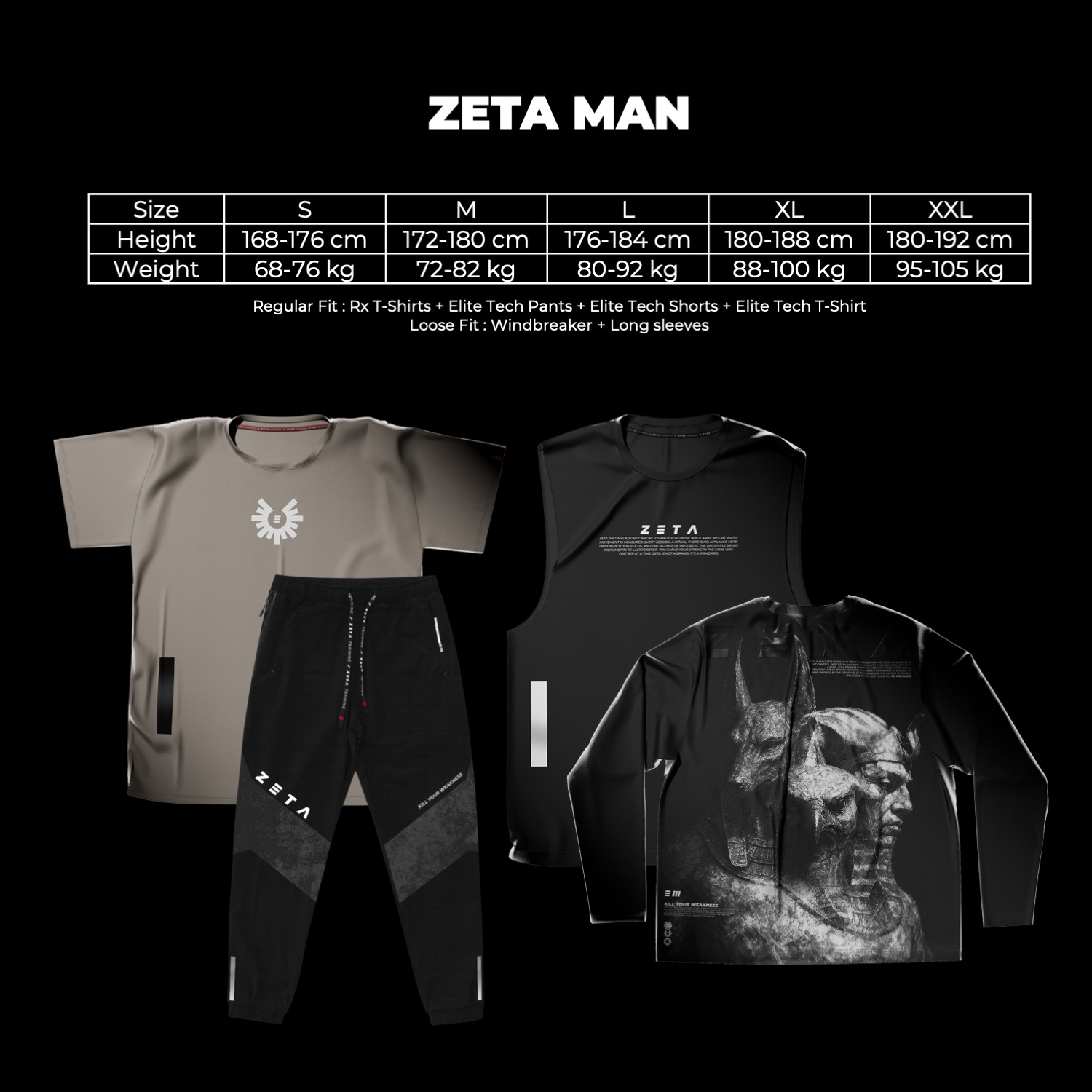 Rx Tech Pants Basalt Black & Grey