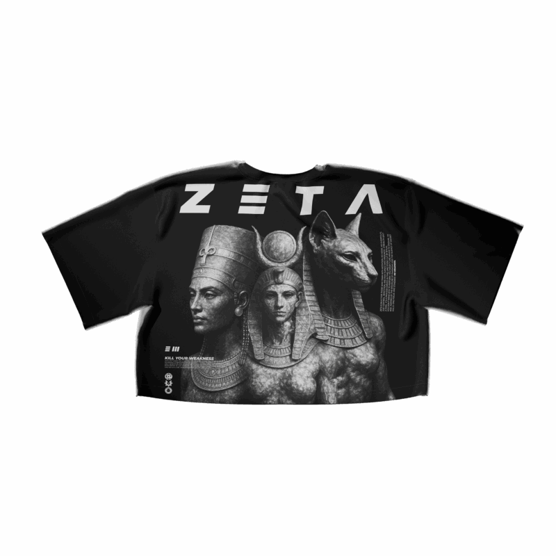 Oversize Heavy CROP T-Shirt Woman Sacred Triform