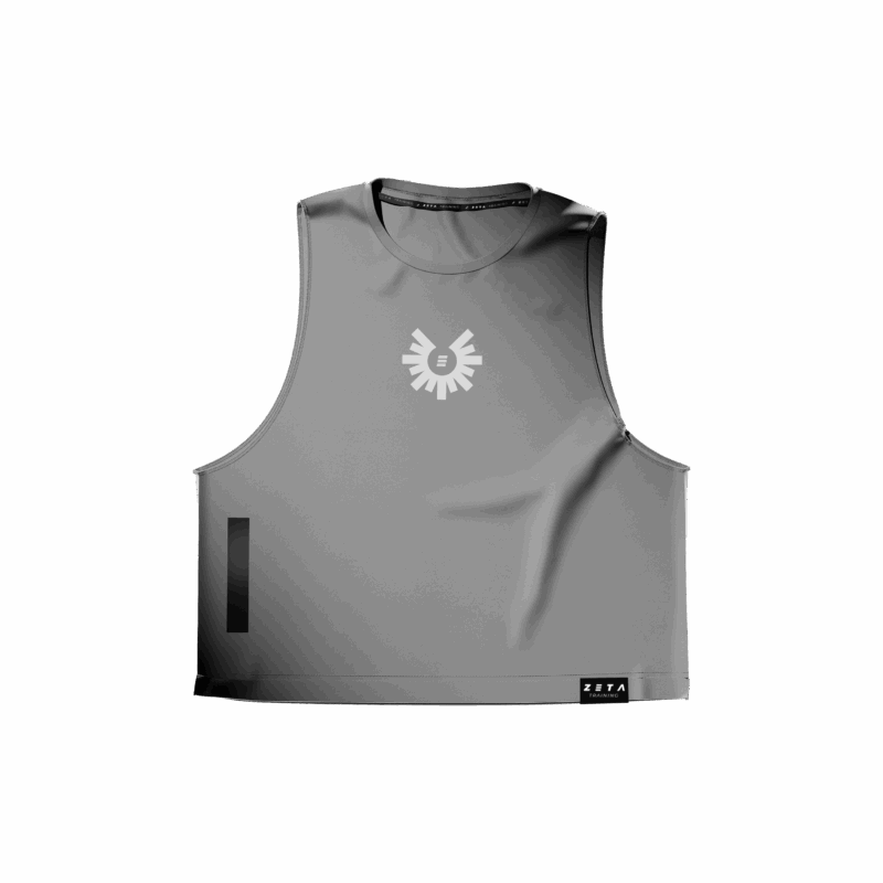 Woman Muscle Crop Sphinx Grey