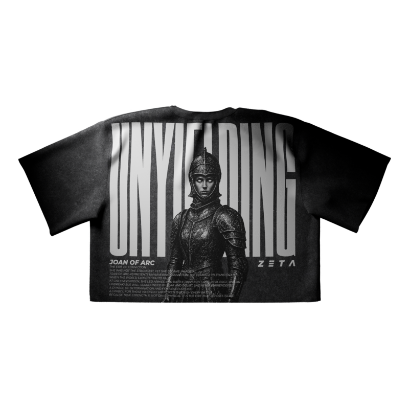 Oversize Heavy CROP T-Shirt Joan of Arc - Unyielded