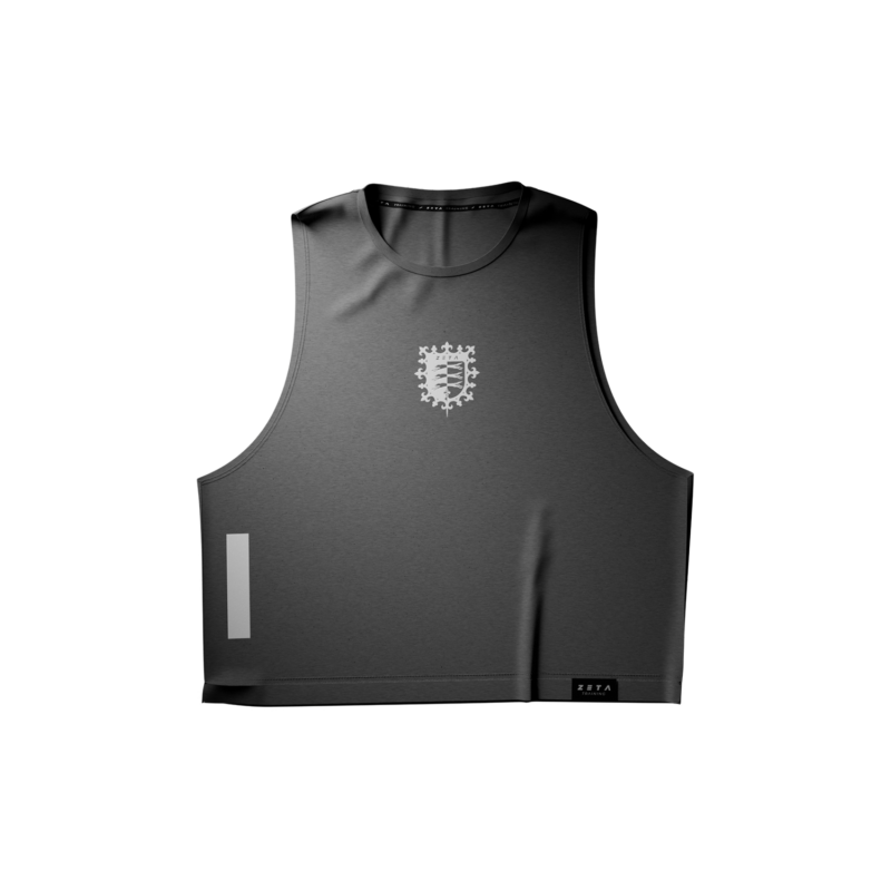 Woman Muscle Crop Forged Grey